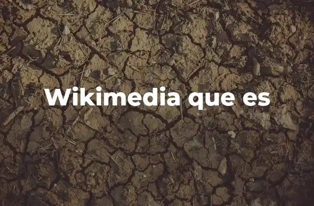 Wikimedia que es