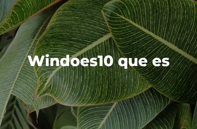 Windoes10 que es