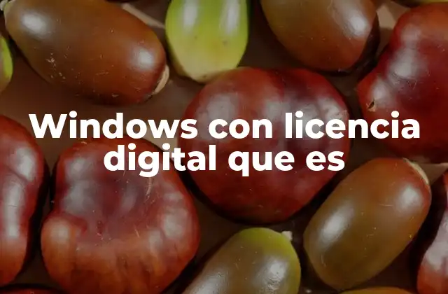 Windows con Licencia Digital que es