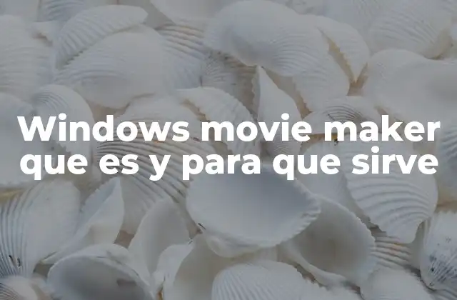 Windows Movie Maker que es y para que Sirve 2 La evolución de la edición de video en entornos Windows