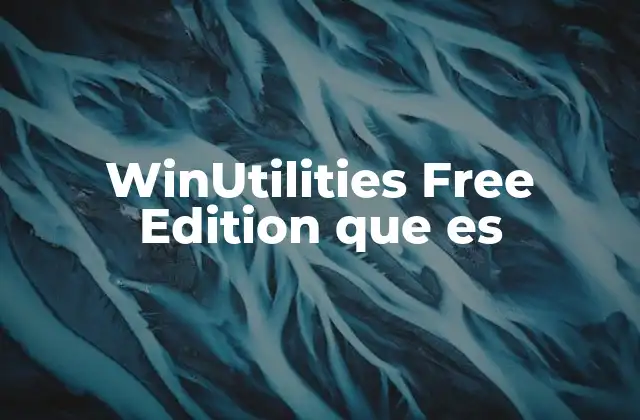 Winutilities Free Edition que es