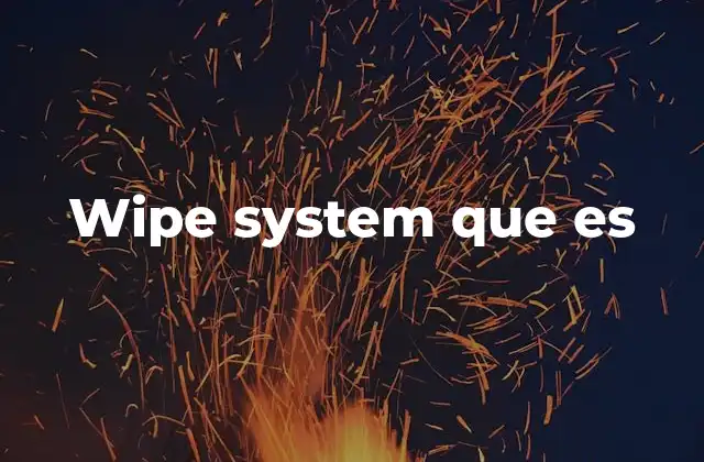 Wipe System que es
