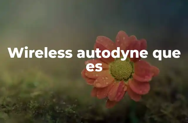 Wireless Autodyne que es