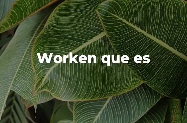 Worken que es