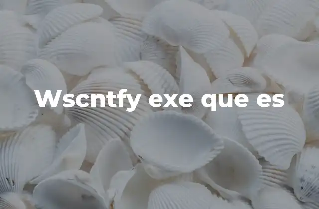 Wscntfy Exe que es