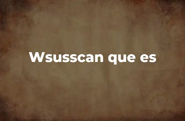Wsusscan que es