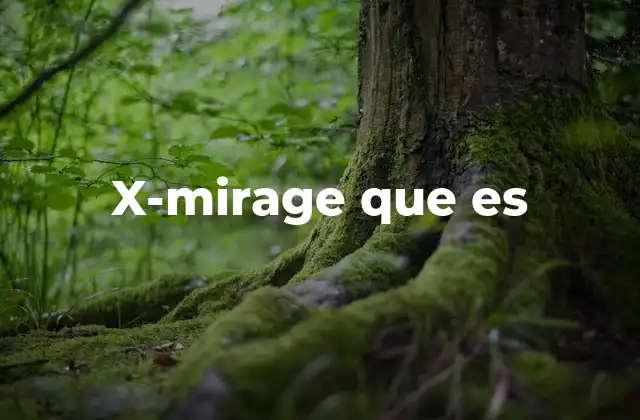X-mirage que es