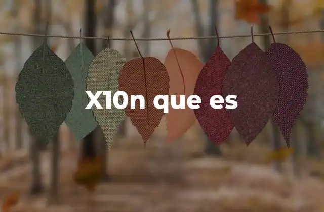 X10n que es