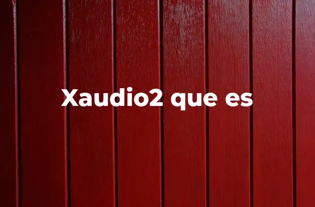 Xaudio2 que es