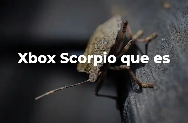 Xbox Scorpio que es