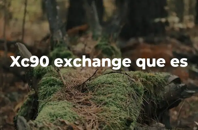 Xc90 Exchange que es