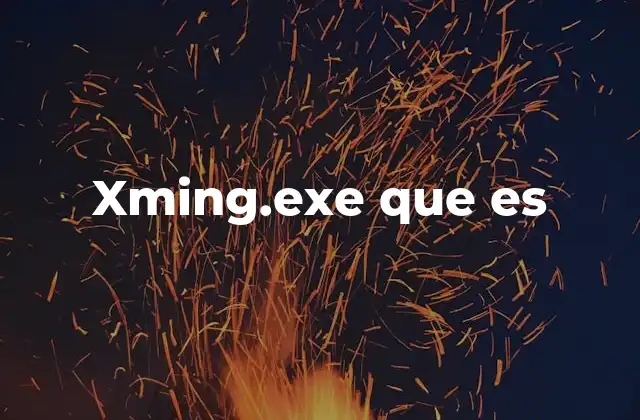 Xming.exe que es