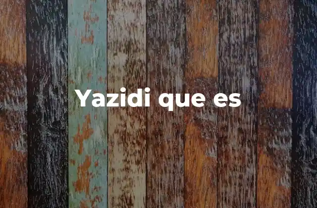 Yazidi que es