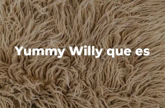 Yummy Willy que es