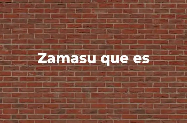 Zamasu que es