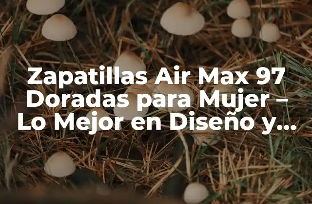 Zapatillas Air Max 97 Doradas para Mujer – Lo Mejor en Diseño y Comodidad