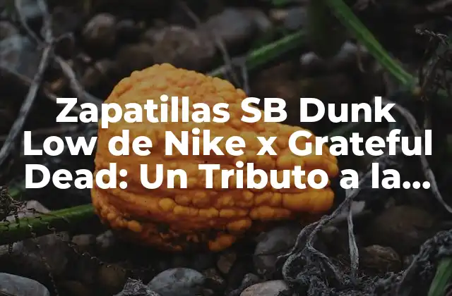 Zapatillas Sb Dunk Low de Nike X Grateful Dead: un Tributo a la Cultura Skate y la Música