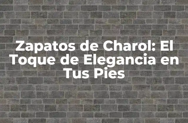 Zapatos de Charol: el Toque de Elegancia en Tus Pies
