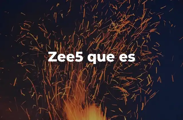 Zee5 que es