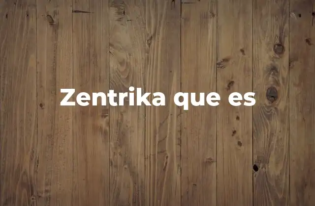 Zentrika que es