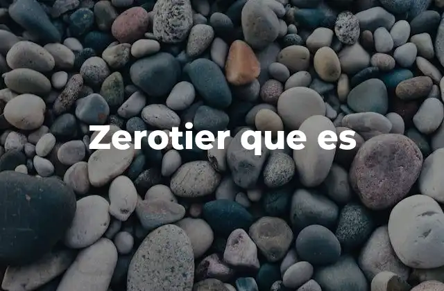 Zerotier que es