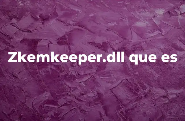 Zkemkeeper.dll que es