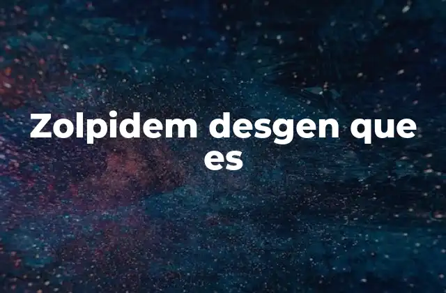 ¿Cómo actúa el zolpidem en el cuerpo humano?
