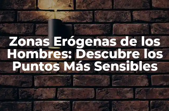 Zonas Erógenas de los Hombres: Descubre los Puntos Más Sensibles