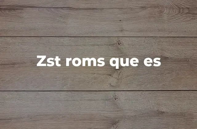 Cómo funcionan las ROMs comprimidas con ZST